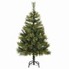 vidaXL Artificial Hinged Christmas Tree Green PVC, PE, Metal Medium