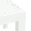 vidaXL Garden Table White Polypropylene (PP) Medium Durable