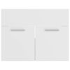 vidaXL Bathroom Furniture Set White Engineered wood, acrylic, ceramic Tall