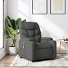 vidaXL Massage Recliner Chair Dark Grey Polyester, Metal, Plywood Medium