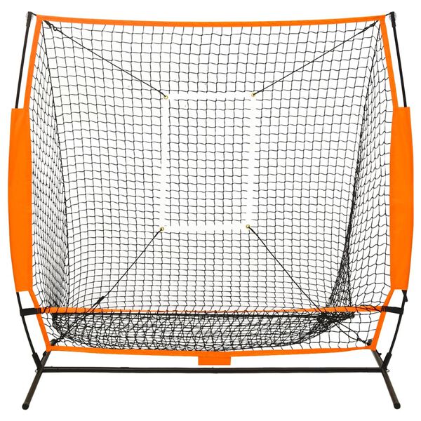 vidaXL Multisport Baseball Practice Net Black 68.5"x29.9"x62.4"
