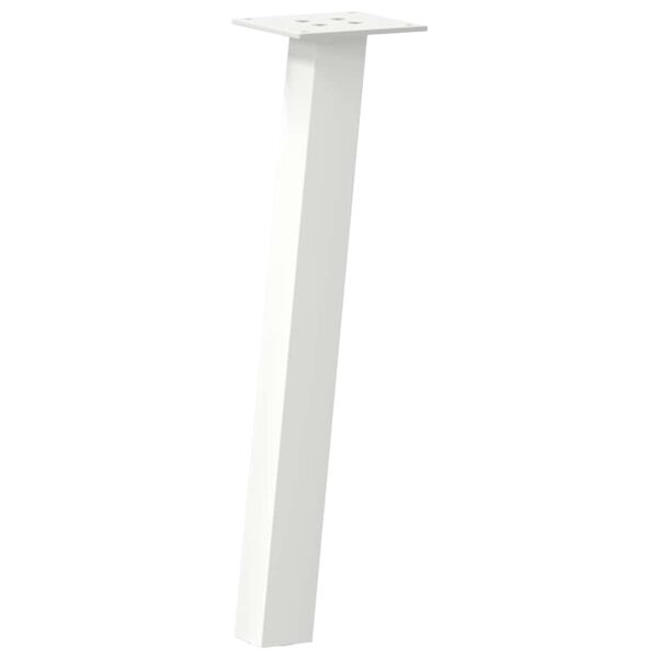 vidaXL Coffee Table Leg White Powder-coated steel Compact Durable