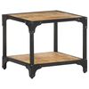 vidaXL Coffee Table Natural mango wood Solid rough mango wood 15.7x15.7 in