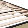 vidaXL Bed Frame Sonoma Oak Engineered wood, metal Twin Durable