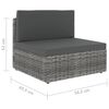 vidaXL Garden Lounge Set Gray, Anthracite