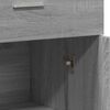 vidaXL Sideboard Grey Sonoma Engineered wood Medium Sideboard