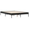 vidaXL Bed Frame without Mattress Black 47.2"x78.7"