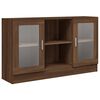vidaXL Vitrine Brown Oak Engineered wood Medium Vitrine Rectangular