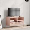 vidaXL TV Cabinet Pink Cold-rolled steel Medium TV Cabinet Rectangular