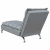 vidaXL Massage Chaise Lounge Light Grey