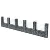 vidaXL Gabion Basket U-Shape Galvanized Steel 224.4"x7.9"x39.4"