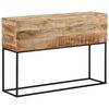 vidaXL Console Table Rough Mango Wood Brown Solid Mango Wood