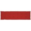 vidaXL Patio Deck Chair Red cushions Solid acacia wood Standard Foldable