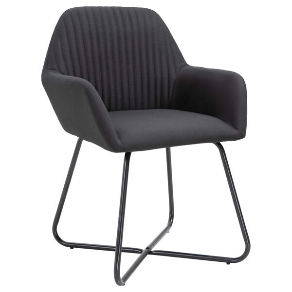 vidaXL Dining Chair Set of 4 Black