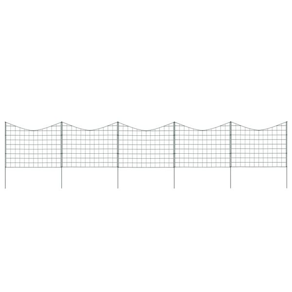 vidaXL Lower Arch Patio Fence Set 30.5x25.2" Green