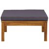 vidaXL Garden Lounge Set Dark Grey Solid Acacia Wood, 100% polyester