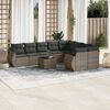 vidaXL Garden Sofa Set Grey, Dark Grey