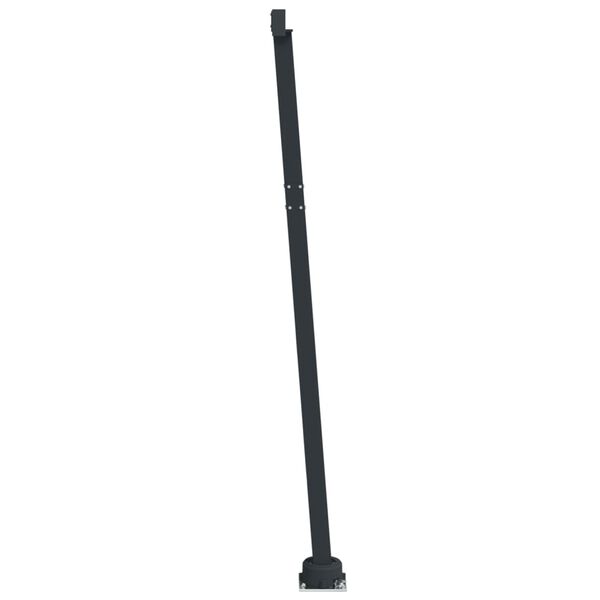 vidaXL Awning Post Set Anthracite Iron 177.2 x 96.5 in Height-Adjustable