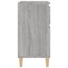 vidaXL Sideboard Grey Sonoma Engineered wood, Solid eucalyptus wood Medium