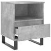 vidaXL Bedside Cabinet Concrete Grey Engineered Wood Small