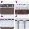 vidaXL Velvet Curtains 2 pcs Brown 55.12 x 55.12 in Velvet