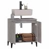 vidaXL Sink Cabinet Grey Sonoma Engineered wood 22.8x13.0x23.6 in