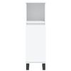 vidaXL Bathroom Furniture Set White Engineered wood, Iron Set