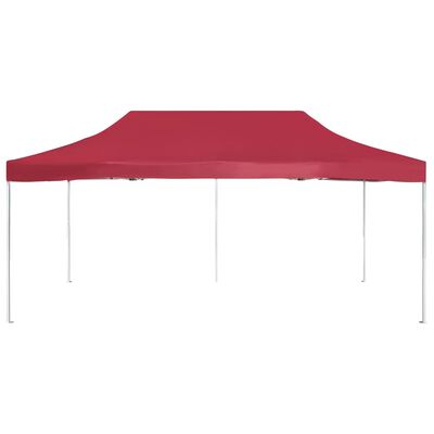 vidaXL Professional Folding Party Tent Aluminum 19.7'x9.8' Wine Red