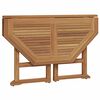 vidaXL Outdoor Dining Set Teak Brown Solid teak wood Compact Foldable