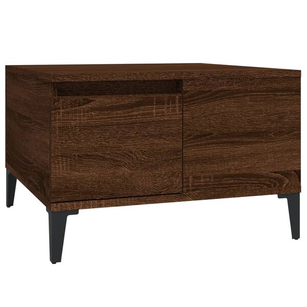 vidaXL Coffee Table Brown Oak Engineered Wood Small Coffee Table