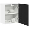 vidaXL Hanging Cabinet Lyon 2 pcs Black Oak 19.69 x 12.20 x 23.62 in