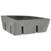 vidaXL Wall Hung Corner Basin Gray (38-45) x (38-45) x 12 cm