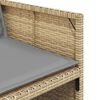 vidaXL Garden Dining Set Mix beige and black