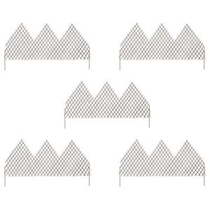 vidaXL Garden Trellis Fences 5 pcs 66.9"x41.3" Willow