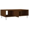 vidaXL Coffee Table Brown oak Engineered wood, iron 41.0 x 23.6 x 13.8 in
