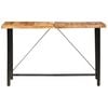 vidaXL Bar Set Natural wood finish and black