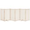 vidaXL Dog Gate Set of 6 Solid fir wood Foldable Dog Gate Rectangular
