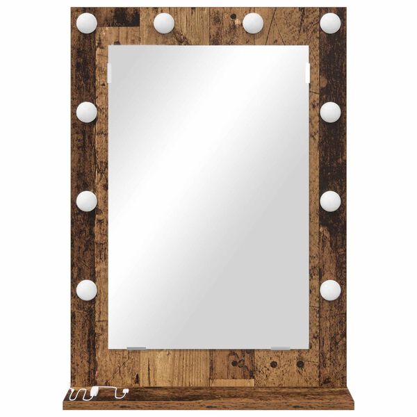 vidaXL Vanity Mirror with Mirror Sonoma Oak 27.56 x 19.69 x 7.09 in