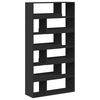 vidaXL Bookcase Black Engineered wood Large Bookcase Rectangular