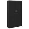 vidaXL Book Cabinet Black Engineered wood, MDF 59.1 in tall, 32.5 in wide