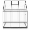 vidaXL Greenhouse Anthracite Aluminum, Polycarbonate, Galvanized Steel