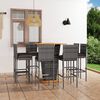 vidaXL Garden Bar Set Grey