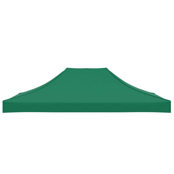 vidaXL Party Tent Roof 13.1x9.8' Green 2.95 oz/ft²