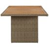 vidaXL Dining Table Brown PE Rattan Large Durable Dining Table