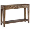 vidaXL Console Table Solid Mango Wood 46.5"x11.8"x31.5"