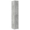 vidaXL Slim Storage Cabinet Concrete Gray 11.8"x16.7"x88.6" Engineered Wood