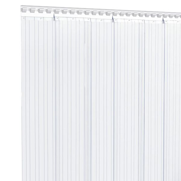 vidaXL Door Curtain Transparent 11.81"x0.1" 32.8' PVC
