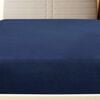 vidaXL Jersey Fitted Sheet Navy Blue 55.1x78.7" Cotton