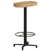 vidaXL Bar Stool Set of 2 Natural Wood, Black