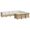vidaXL Garden Sofa Set Beige